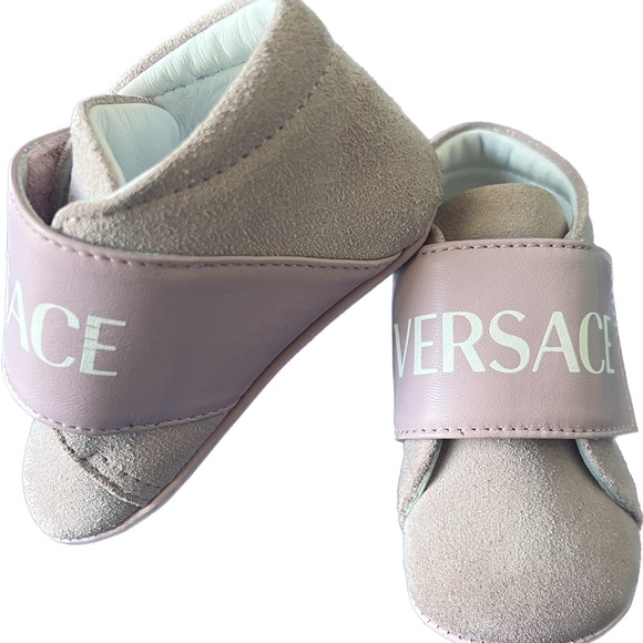 Versace Suede and Leather Baby Sneakers - 0-6 months - Picture 2 of 4
